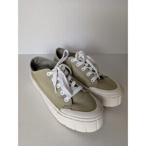 Mad Love Shoes Womens 11 Fran Casual Low Platform Sneakers Green  Lace Up